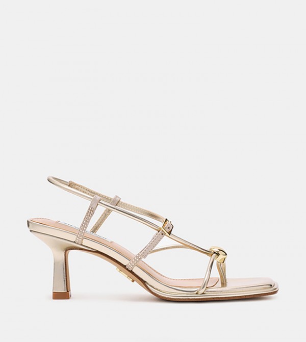 JACKPOTS-R Square Toe Slingback Heeled Sandals