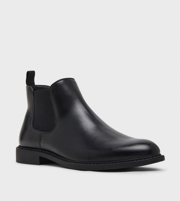MSLIKK Round Toe Chelsea Boots