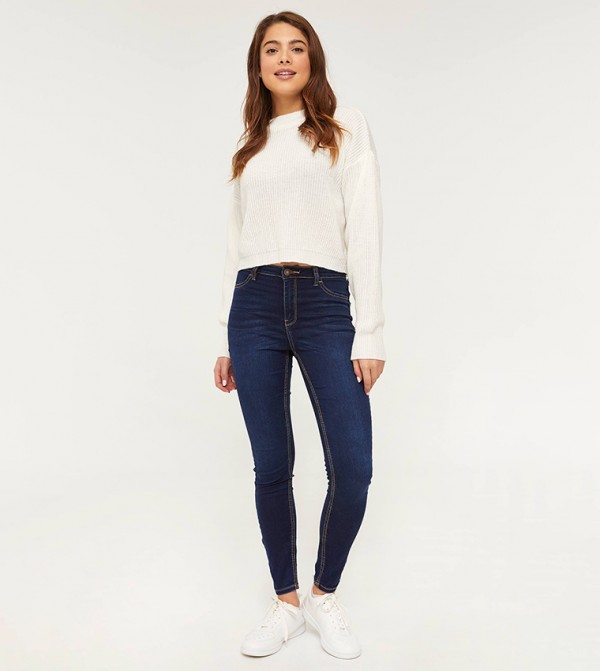 Basics High-Rise Denim Jeggings