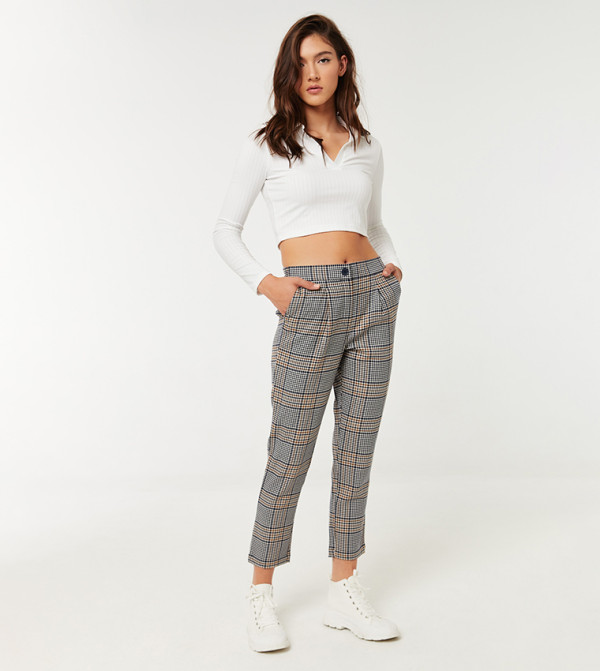 Buy Koton Casual Regular Fit Trouser In 