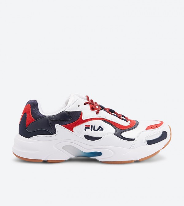 Buy Fila Luminance Lace Up Closure Sneakers White In White 6thStreet Saudi Arabia