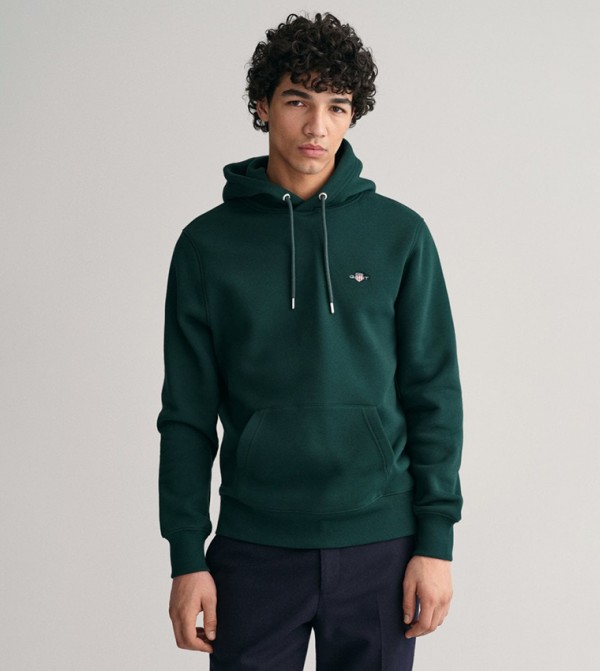 Shield Pocket Detail Hoodie