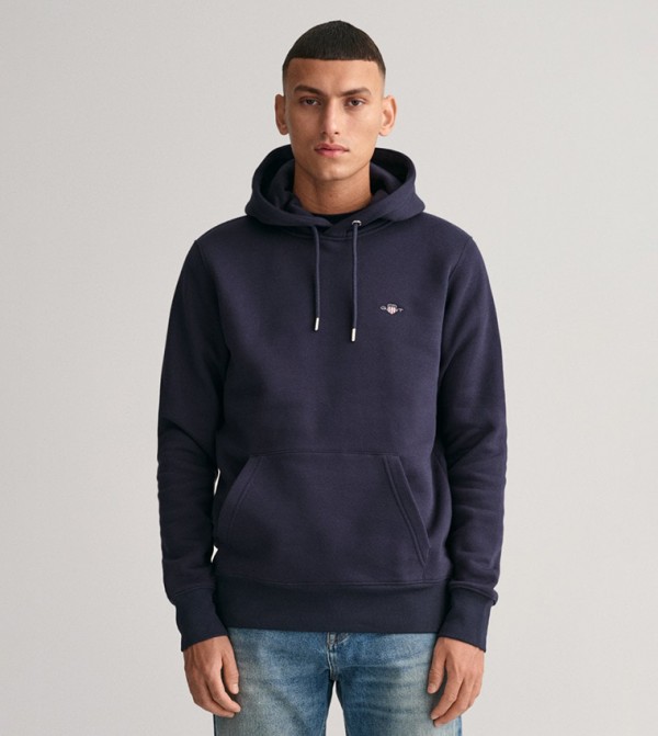 Shield Pocket Detail Hoodie