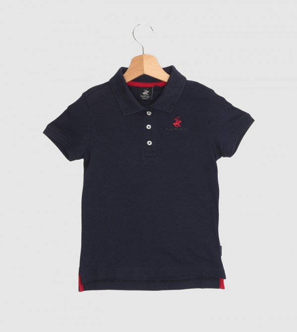 Core Stretch Pique Polo - Blue