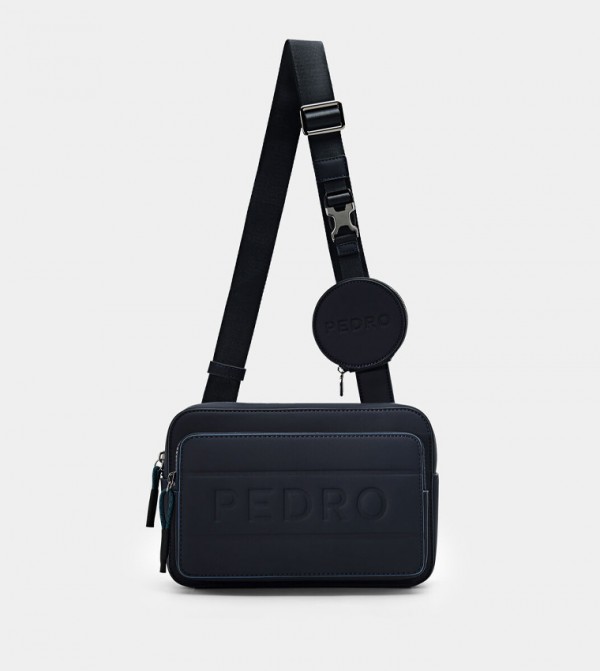 FLYNN Debossed Crossbody Bag