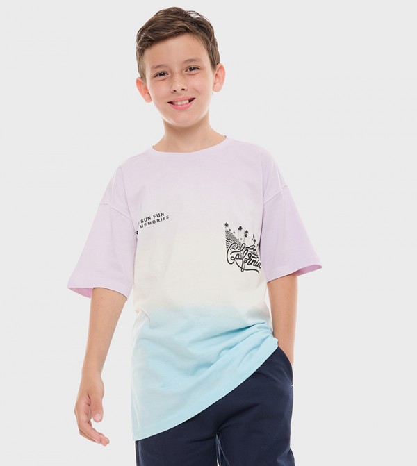 Printed Short Sleeves Oversized T-Shirt