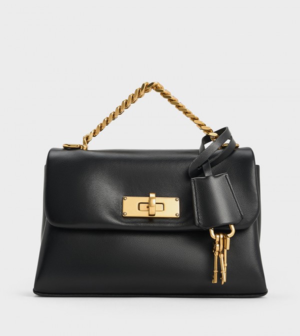 Twist Lock Crossbody Bag
