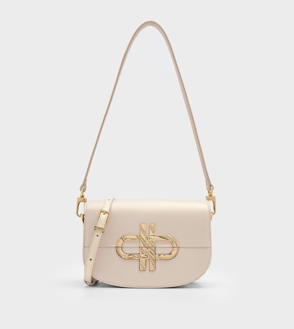 ICON Logo Detail Flap Shoulder Bag