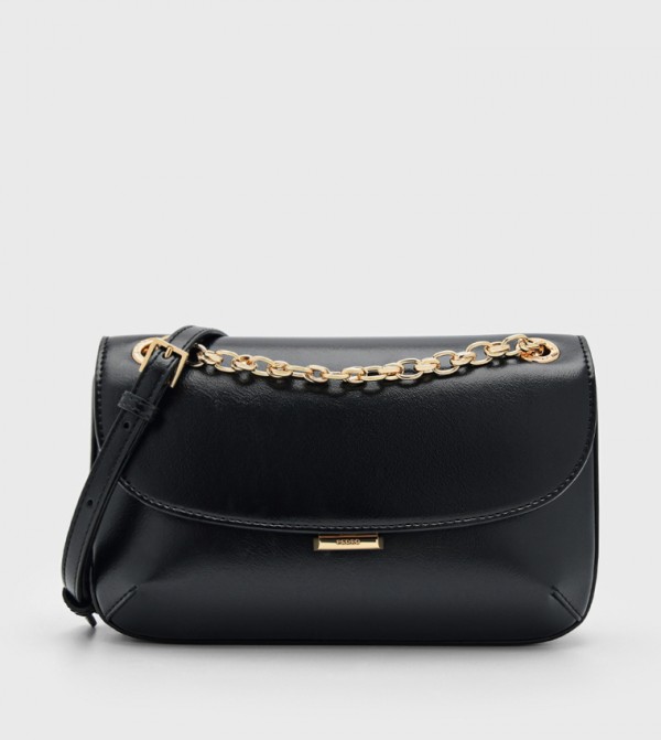 Textured Flap Convertible Crossbody Bag