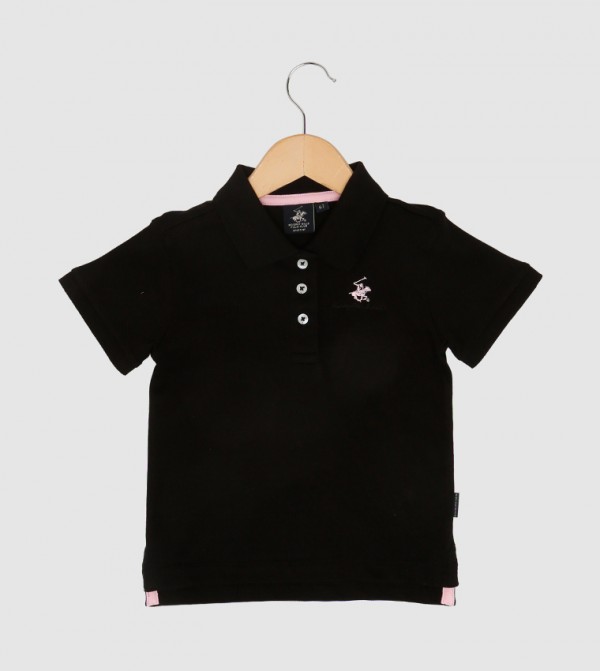 Logo Embroidered Short Sleeves Polo T-Shirt