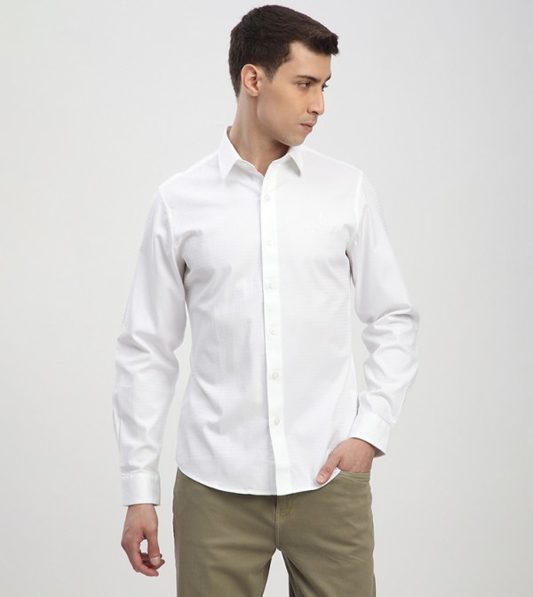 Logo Embroidered Long Sleeves Shirt