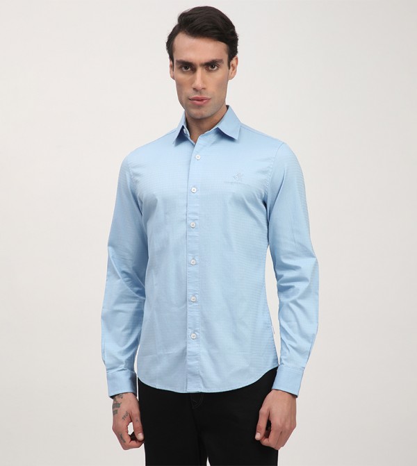 Logo Embroidered Long Sleeves Shirt