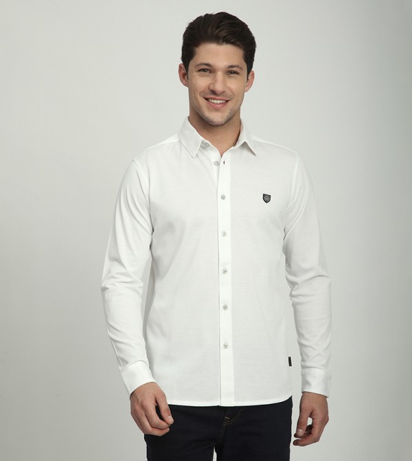 Logo Detail Long Sleeves Shirt