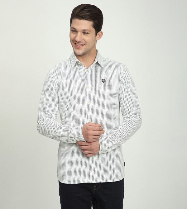 Patterned Long Sleeves Shirt
