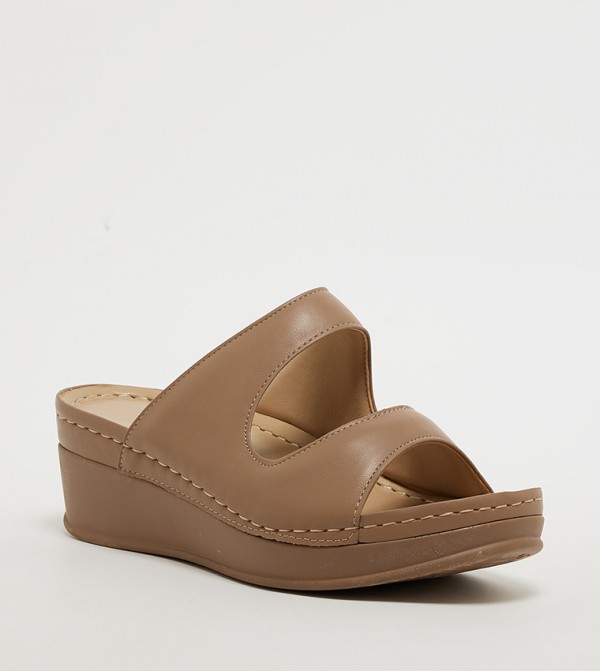 Open Toe Comfort Platform Sandals