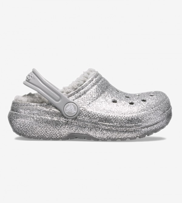 silver lined crocs