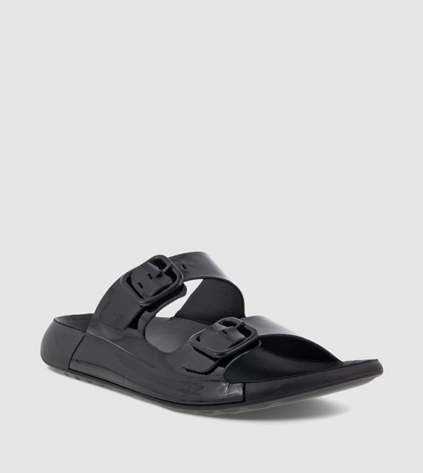 Cozmo Double Buckle Strap Slide Sandals