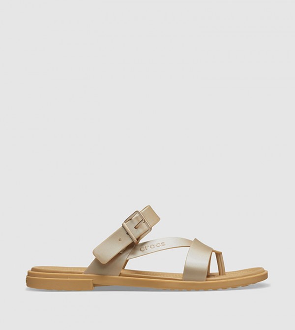 Buy Crocs Tulum Toe Croc Sandals In Gold 6thStreet UAE