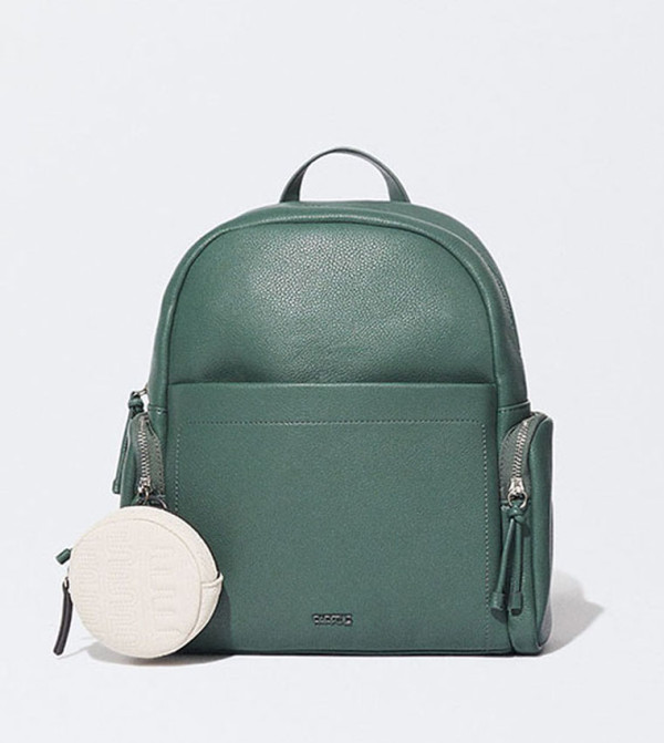 Buy Parfois Textured Backpack With Coin Pouch In Green 6thStreet UAE