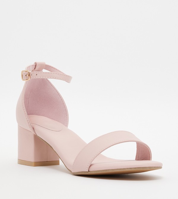 Pale pink high heel sandals sale