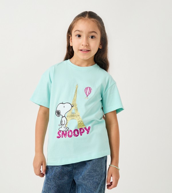 Snoopy Printed Oversized T-Shirt