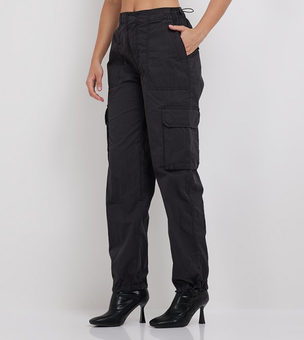 Adjustable Waist Multi Pocket Oversized Cargo Pants