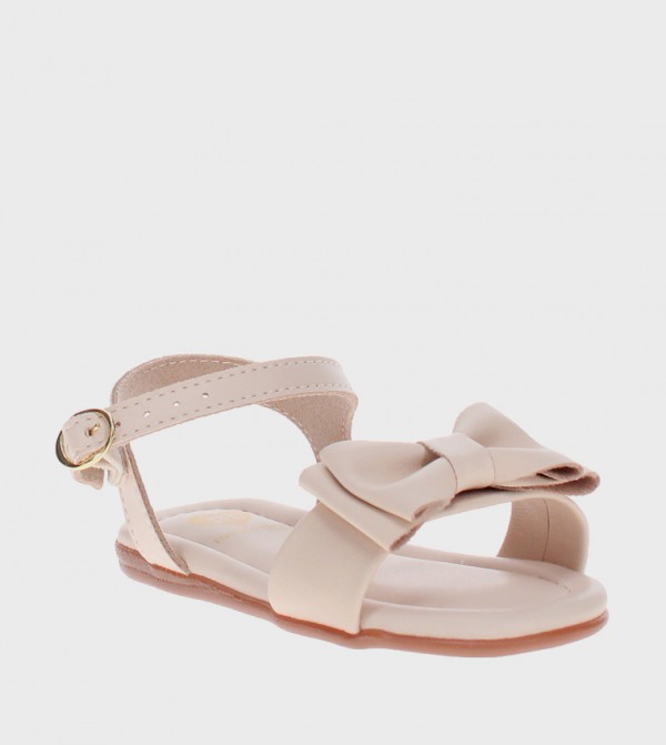 Bow Detail Slingback Flat Sandals