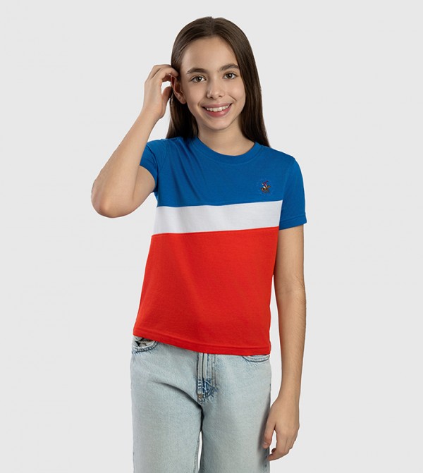Color Block Crew Neck T-Shirt