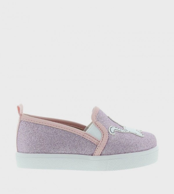 Infants Appliqued Slip-On Shoes