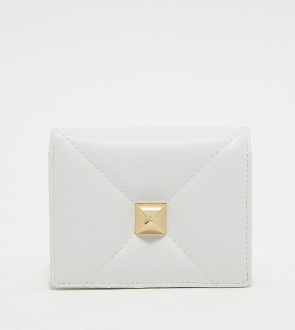 Metal Accent Bi-Fold Wallet
