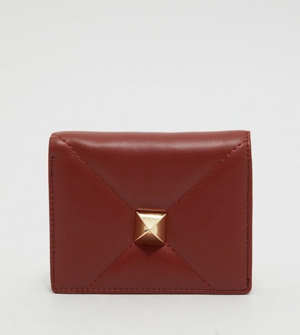 Metal Accent Bi-Fold Wallet