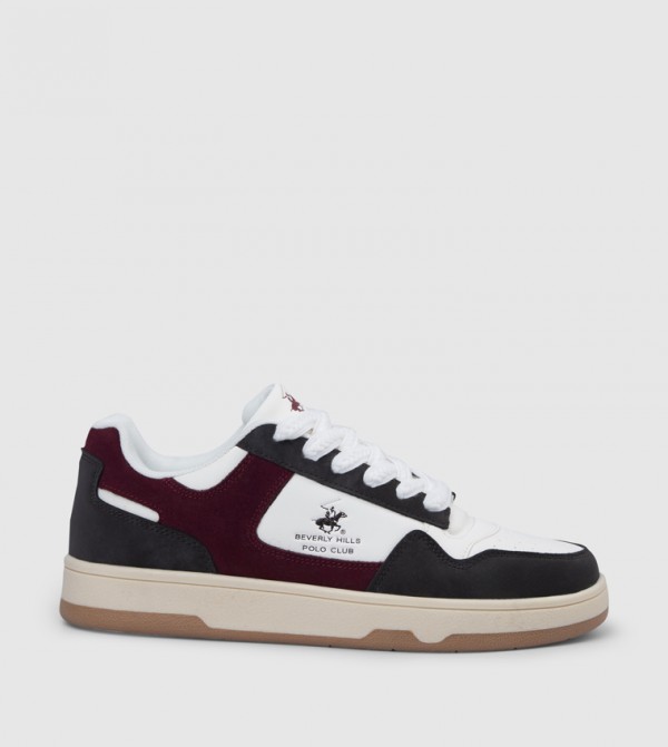 Color Block Lace-Up Sneakers