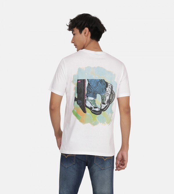 Graphic Print Short Sleeves Casual T-Shirt