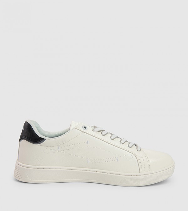 Logo Detail Lace-Up Sneakers