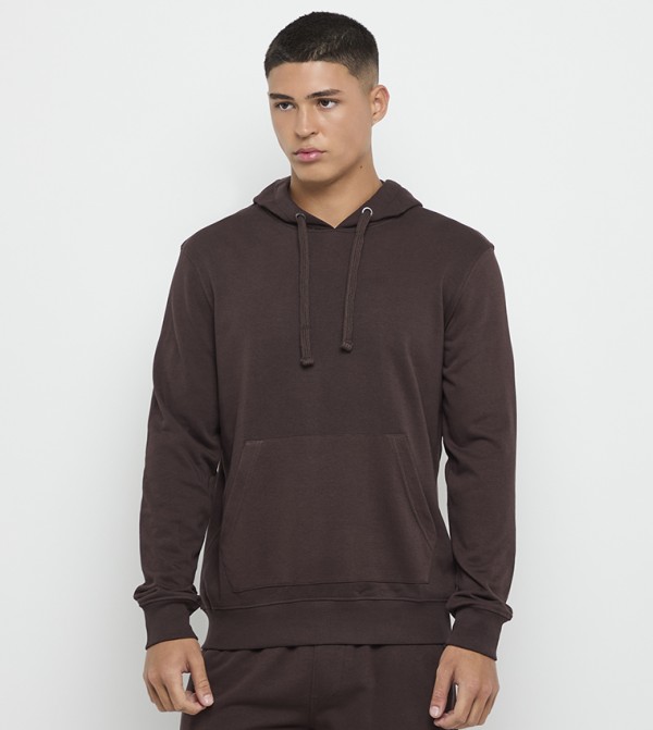 Solid Long Sleeves Hoodie