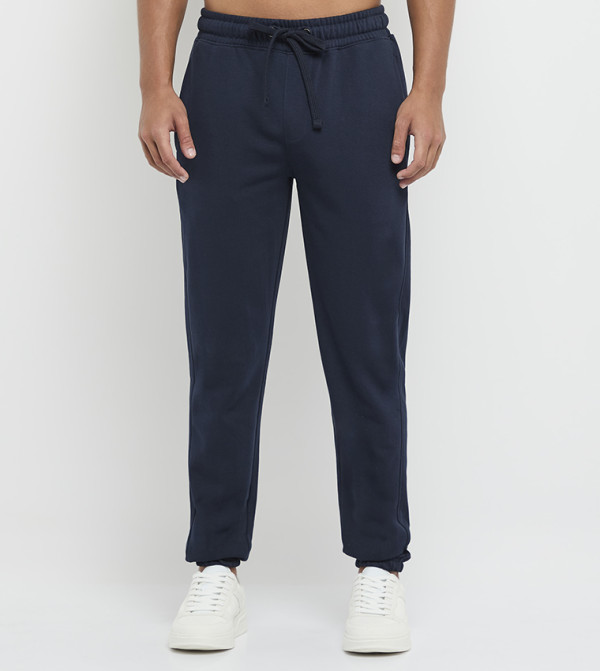 Solid Drawstring Waist Joggers