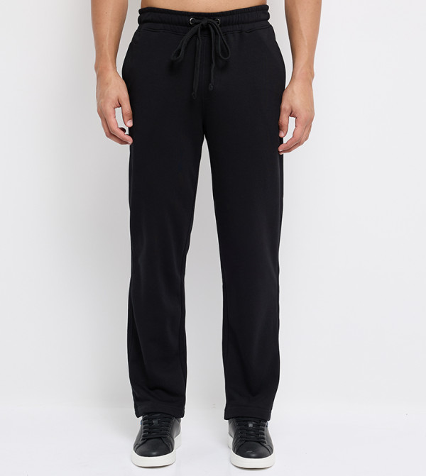 بنطلون رياضة رجالي بقصة عادية برباط على الخصر