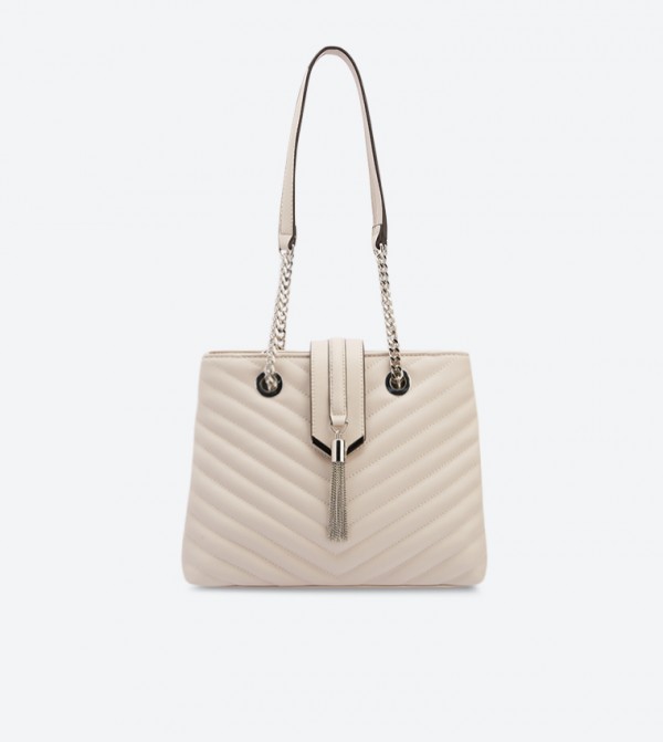 Buy Aldo Maewiel Magnetic Snap Closure Tote Bag Beige In Beige ...