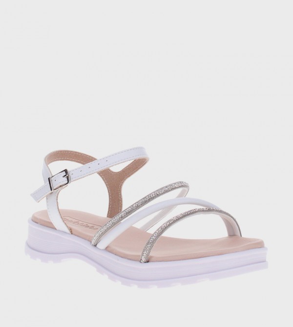 Embellished Slingback Casual Sandals