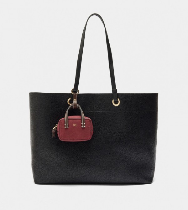 Textured Tote Bag with 13" Laptop Sleeve