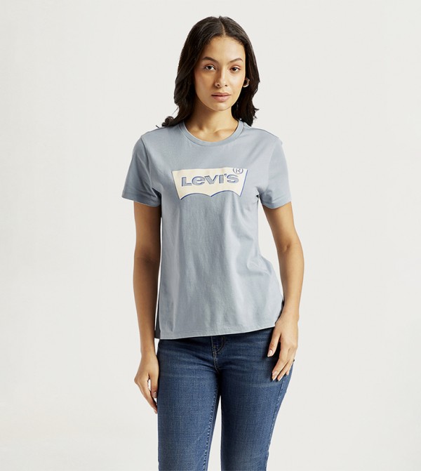 Logo Printed Crew Neck T-Shirt