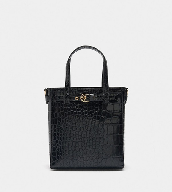 Croc Textured Handheld Bag
