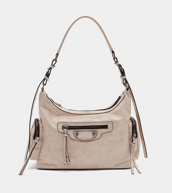 Textured Shoulder Bag