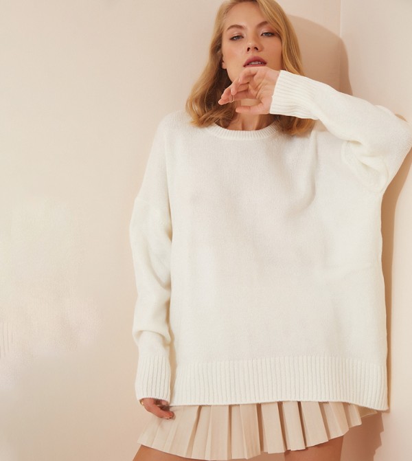 Drop Shoulder Oversized Sweater