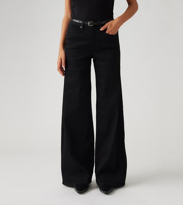 318 Washed Shaping Wide Leg Jeans