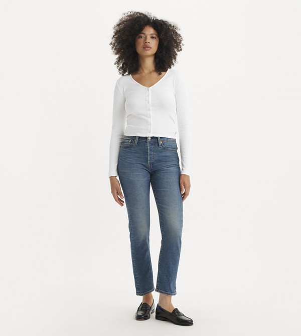 جينز مغسول بقصة تابرد  