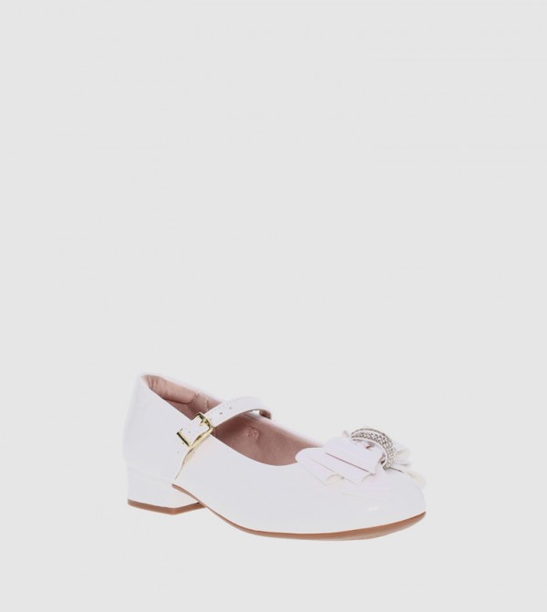 CAMERON Embellished Bow Detail Mary Jane Shoes