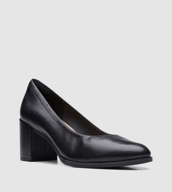 Freva 55 Court Block Heel Pumps