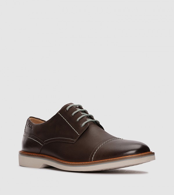 Buy Clarks Atticus LT Cap Lace Up Casual Shoes In Brown | 6thStreet ...