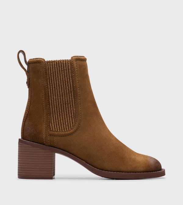 Chamberly Block Heel Ankle Boots